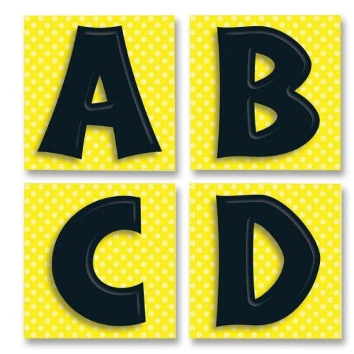 Carson-Dellosa Publishing Quick Stick Letters, Self-adhesive, 3"x3", 45/PK, Black