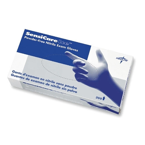 Medline Industries, INC. Nitrile Gloves, Powdered-Free, Latex-Free, 200/BX, Blue