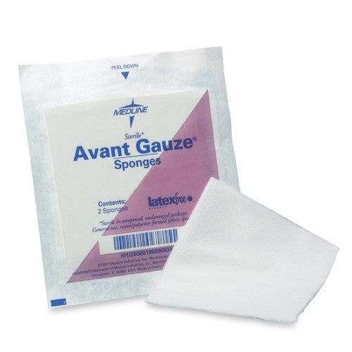 Medline Industries, INC. Gauze Sponges, Nonwoven, 3"x3", 4-Ply, 40/PK, White