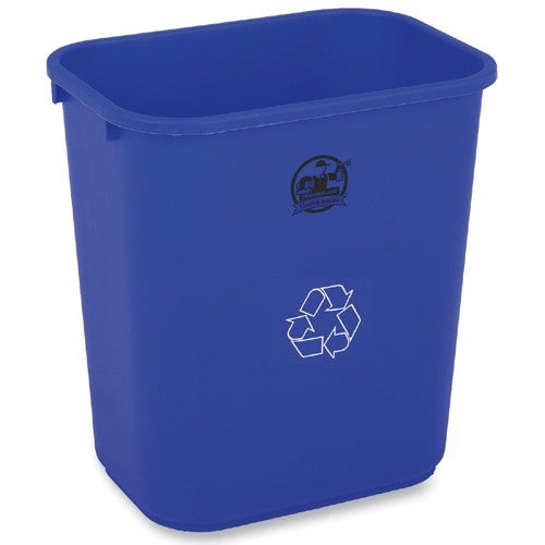 Genuine Joe Recycling Wastebasket, 28-1/2 Quart, 14-1/2"x10-1/2"x15", BE