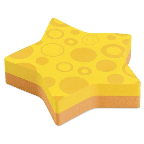 3M Commercial Office Supply Div. Super Sticky Note Pad,Star-shaped,3"x3",150 Sheets,Yellow