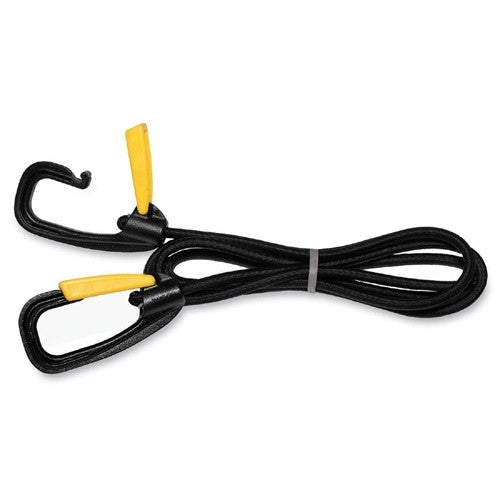 Kantek Bungee Cord,w/ Safety Lock, 72", Black/Yellow