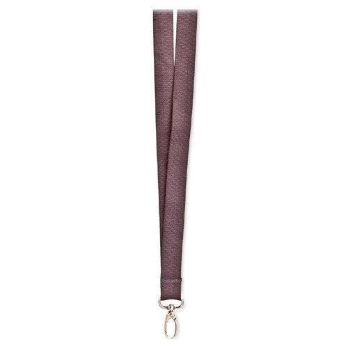 Baumgartens Bamboo Lanyard, w/ Chrome Hook, 36" L, Slate