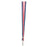 Baumgartens Patriotic Lanyard, 36" L, Red/White/Blue