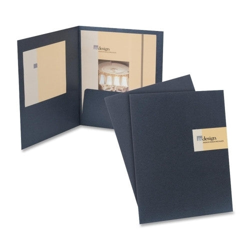 Esselte Pendaflex Corporation Custom Card Folios,w/ 2 Adhesive Strips,Letter,4/PK,Black