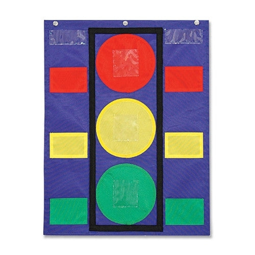 Carson-Dellosa Publishing Stoplight Pocket Chart, 14-1/2"x11-1/2"x.5', Multi