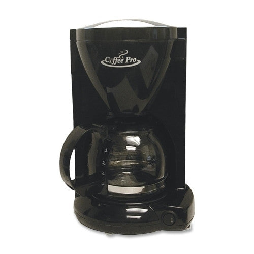 CoffeePro Coffeemaker, 4-Cup, 6-1/2"x7-1/4"x10", Black