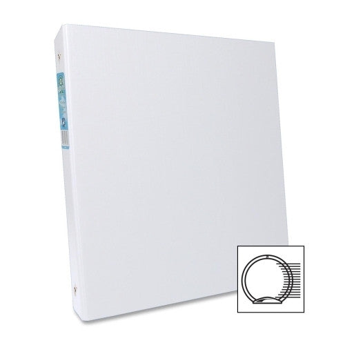 Aurora Products Round Ring Binder, 1/2" Cap, 11"x8-1/2", White