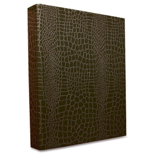 Aurora Products Embossed Binders, 1" Capacity, 11"x8-1/2", Brown