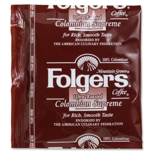 Folgers Colombian Ultra Roast Coffee, Regular, .9 oz, 150/CT