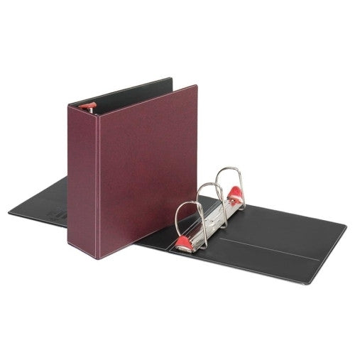 Cardinal Brands, Inc Locking D-Ring Binder, 4" Cap, 11"x8-1/2", Maroon