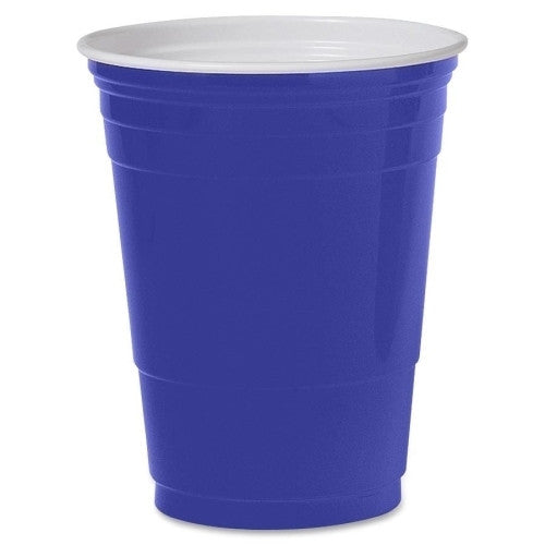 Blue Solo Cup Company Party Cups, Plastic, 16 oz.