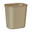 Rubbermaid Commercial Products Rectangular Wastebasket,13 Qt,8-1/4"x11-3/8"x12-1/8",Beige