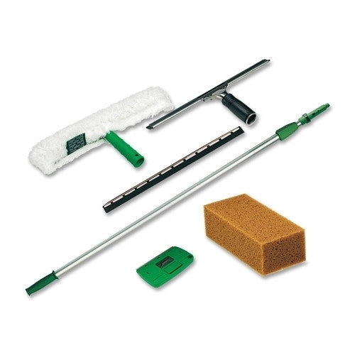 Unger Professional Professional Window Cleaning Kit, 56" Long, White/Green