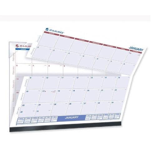 At-A-Glance Desk Pad Calendar, 12-Montlh, Jan-Dec, 22"x17"