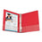 Business Source Round Ring Binder, w/ Pockets, 1-1/2", Red