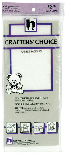 Crafter's Choice Fusible Backing-36"X20"