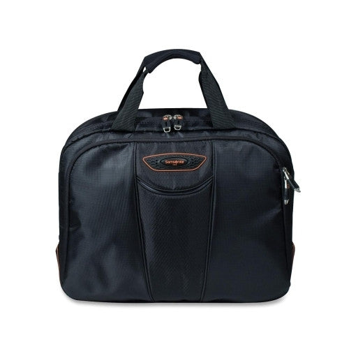 Samsonite Corporation Large Briefcase, Fits 15.6" Laptops, 17"x8"x14", Black