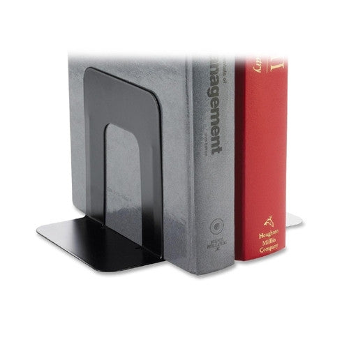 Business Source Bookend Supports, Standard, 4-9/10"x5-7/10" 5-3/10", Black