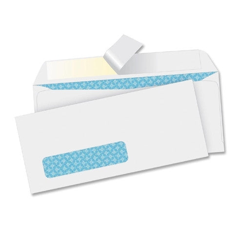 Business Source Business Envelopes,No. 10,Peel/Seal,9-3/4"x4",500/BX,White