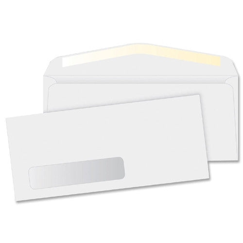 Business Source Window Envelopes,No 10.,Side Seam,4-1/8"x9-1/2",500/BX,White