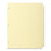 Business Source Plain Tab Indexes,3HP,5-Tab,11"x8-1/2",36 Sets/BX,Canary