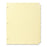 Business Source Plain Tab Indexes,3HP,8-Tab,11"x8-1/2",24 Sets/BX,Canary