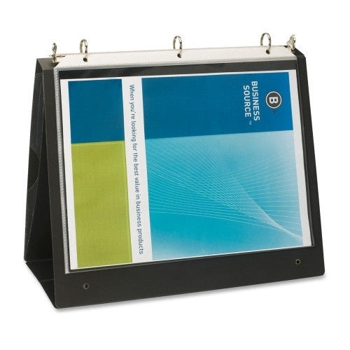 Business Source Presentation Binder, 1" Capacity, 8-1/2"x11", Black