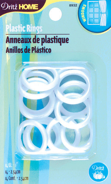 Plastic Rings 1"-14/Pkg