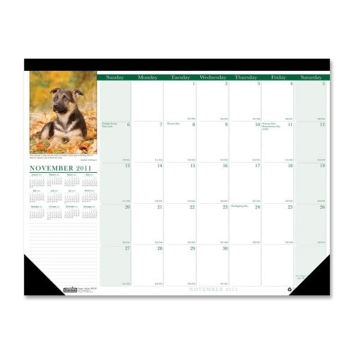 House of Doolittle Desk Pad, Puppies, Jan/Dec, 18-1/2"x 13", Other