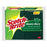 3M Commercial Office Supply Div. Scrub Sponge, Hvy Duty, 4-1/2"x2-3/4", 6/PK, YW/GN