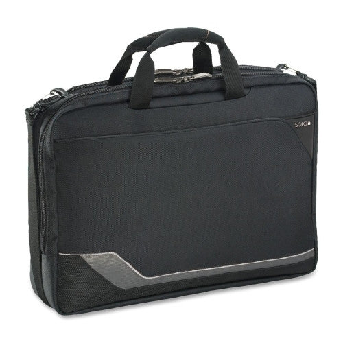 US Luggage Laptop Portfolio, 16-1/2"x5"x12", Black