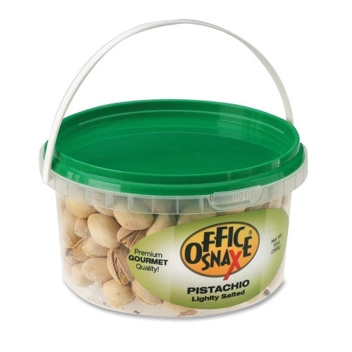 Office Snax Pistachio Nuts, 13 oz. Tub