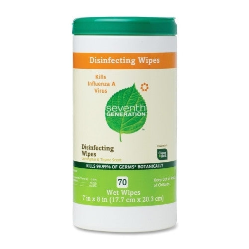 Seventh Generation Disinfectant Wipes, 70 Wipes, Thyme