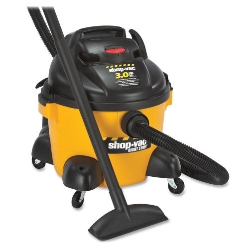 Shop-Vac Corporation Vacuum, Wet/Dry, 6 Gallon, 3.0 HP, 12 Ft Cord, Yellow/Black