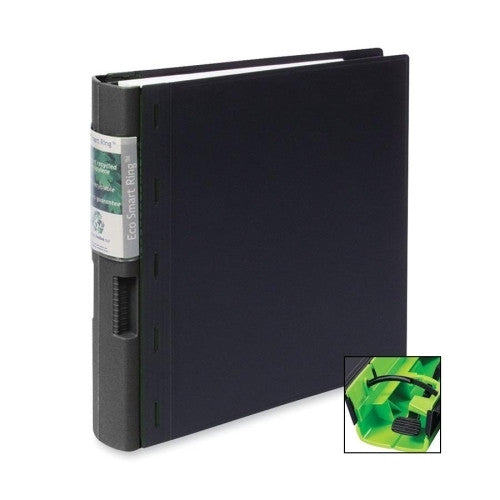 Cardinal Brands, Inc Recyclable Binder, 2" Capacity, 11"x8-1/2", Black/Black