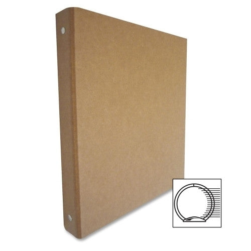 Aurora Products 3-Ring Binder, Recycled, 1", Brown/Kraft