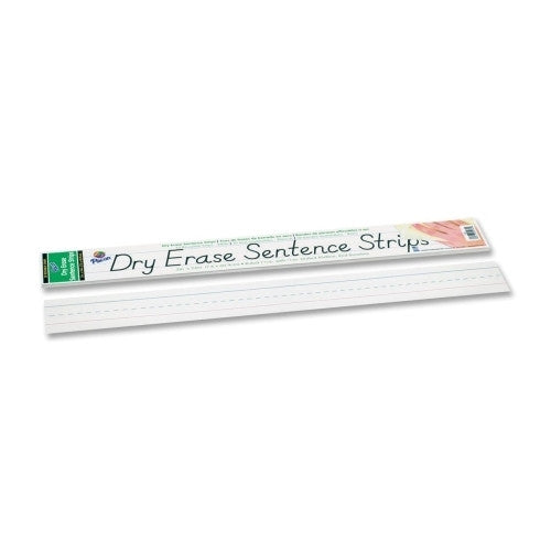 Pacon Corporation Dry-Erase Sentence Strips, 3"x24", 30/PK, White