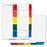 Selco Industries, Inc. Index Tab, Recycled, 1-5, 11"x8-1/2", 5/ST, Multi