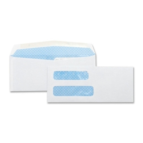 Business Source Double Window Envelopes,No. 8-5/8",3-5/8"x8-5/8",500/BX,WE