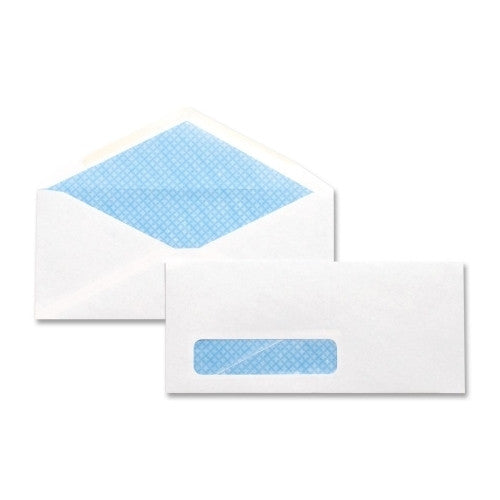 Business Source Security Window Envelopes,No. 10",4-1/8"x9-1/2",500/BX,WE