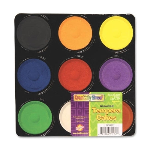 Chenille Kraft Company Tempera Blocks, Non-Toxic, 9 Set, Assorted