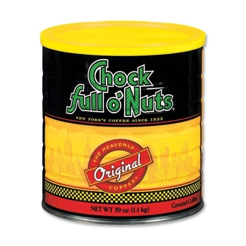 Office Snax Chock Full O Nuts Coffee, 33.9 oz. Can