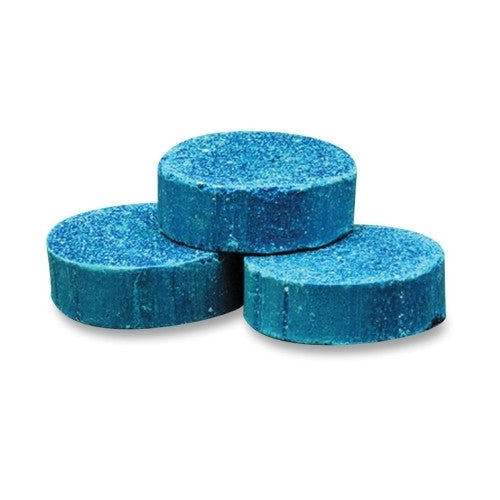 Genuine Joe Toss Blocks w/Blue Dye, Non-Para, 12/PK, Cherry Scent/Blue