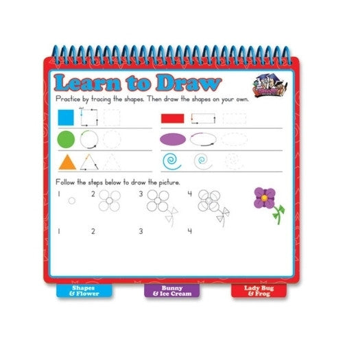 The Board Dudes Dry-Erase Learning Book, Drawing, Assorted