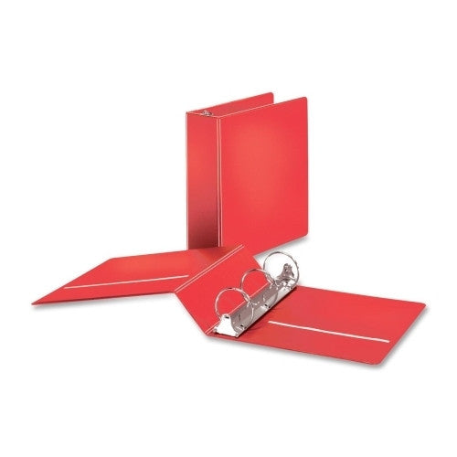 Cardinal Brands, Inc Round Ring Binder, w/ 2 Pockets, 3" Capacity, Red