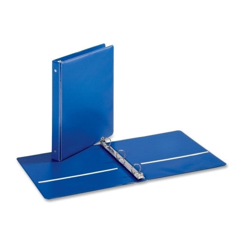 Cardinal Brands, Inc Round Ring Binder, w/ 2 Pockets, 1" Cap., Medium Blue