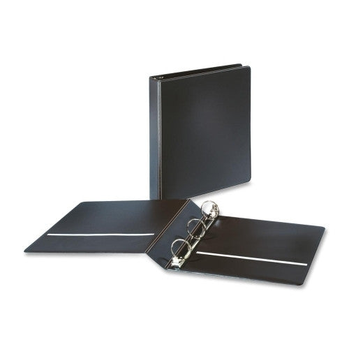 Cardinal Brands, Inc Round Ring Binder, w/ 2 Pockets, 1-1/2" Capacity, Black