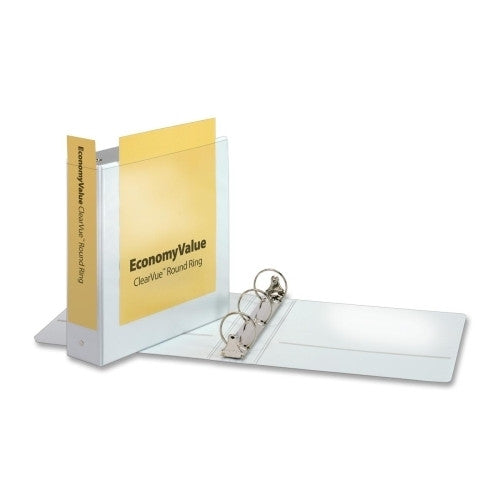 Cardinal Brands, Inc Round Ring Binder,Non-locking,2" Capacity,White