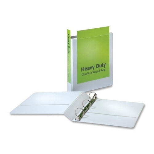 Cardinal Brands, Inc Round Ring Binder,Heavy-Duty,1-1/2" Capacity,White